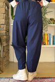 Bengaline Carrot Leg Trouser Navy